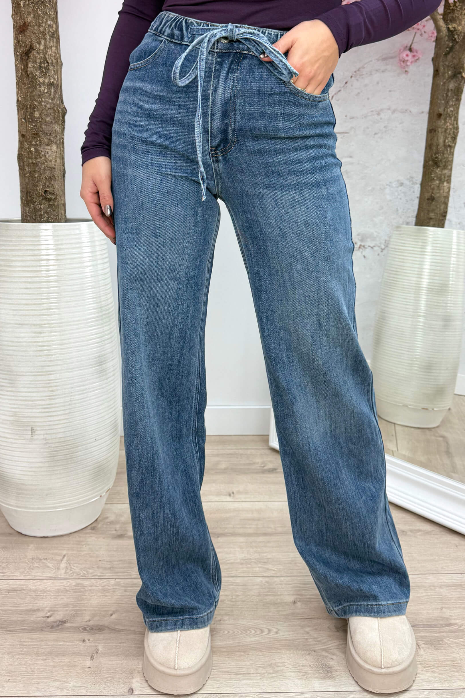 Dad fit full length jeans T6414 - Jeans blue