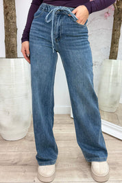 Dad fit full length jeans T6414 - Jeans blue