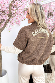 California paillet gilet - Bruin