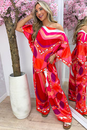 Malta silky co-ord - Koraal