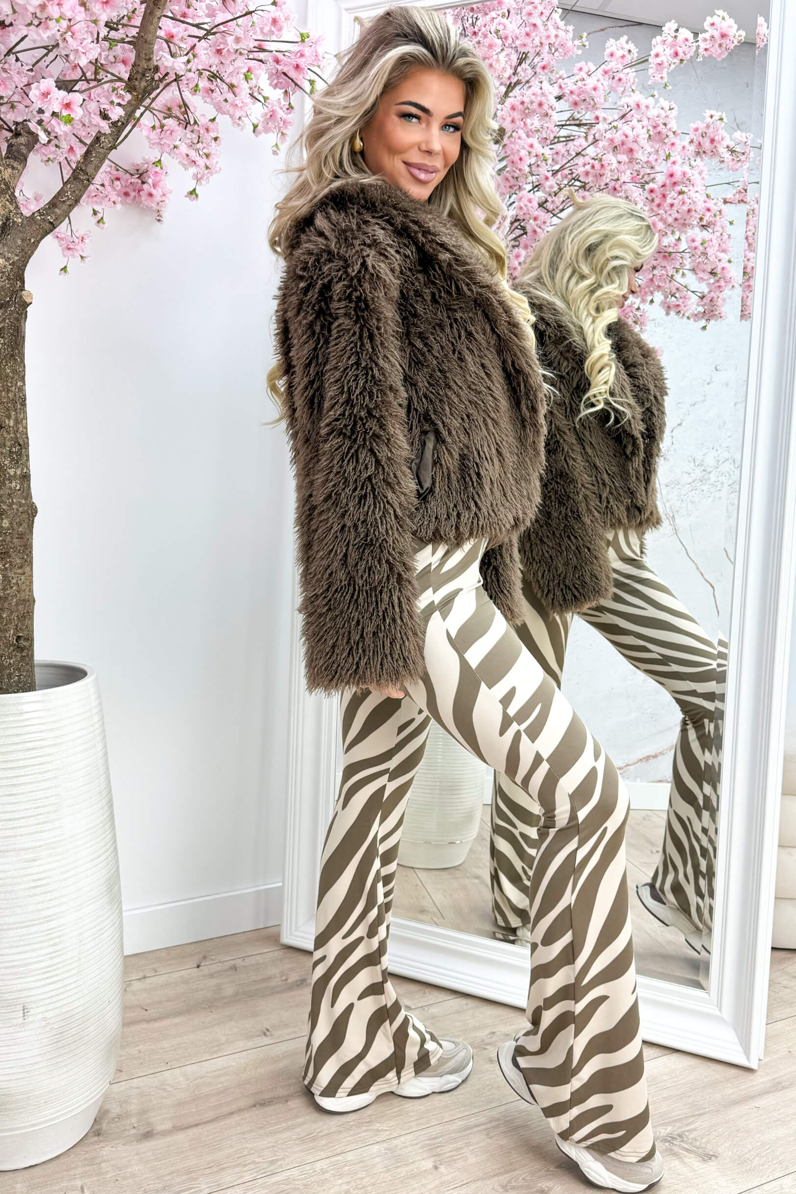 Falling into autumn jacket - Dk. taupe