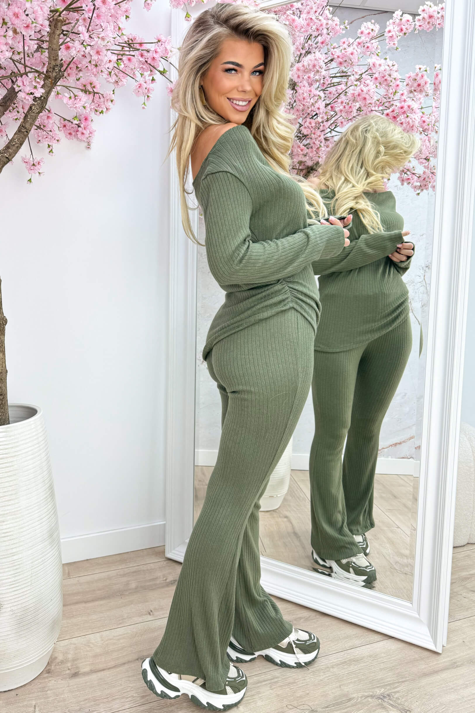 Feeling fab comfy co-ord - Army