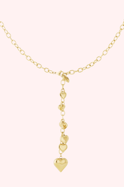 Hearts muse ketting - Goud