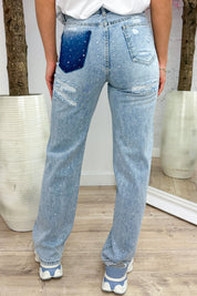 Diamond wide leg jeans - Jeans blue