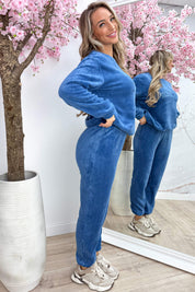 Fleece LA comfy set - Jeans blue