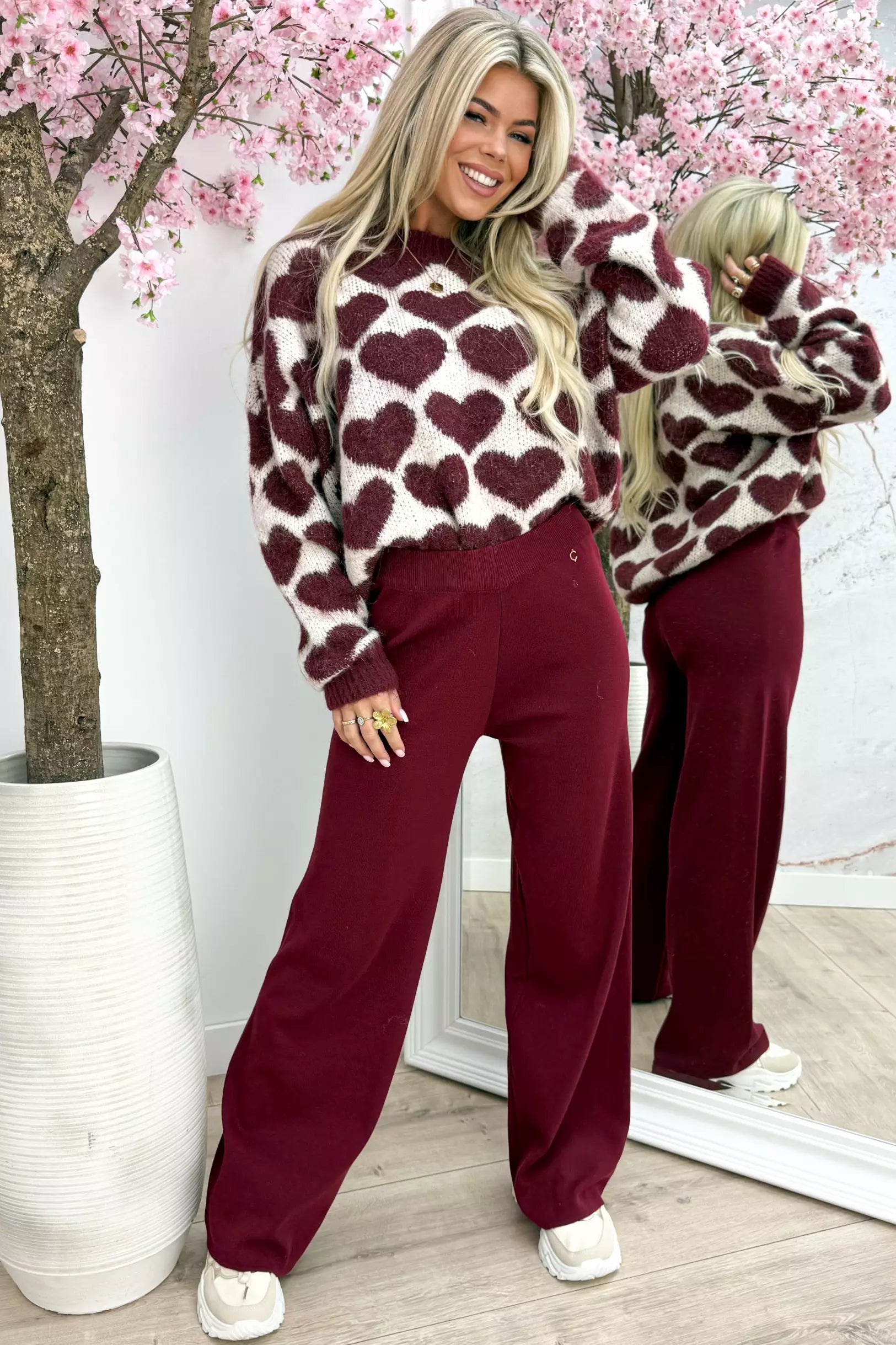 In Love with Cozy Trui - Bordeaux
