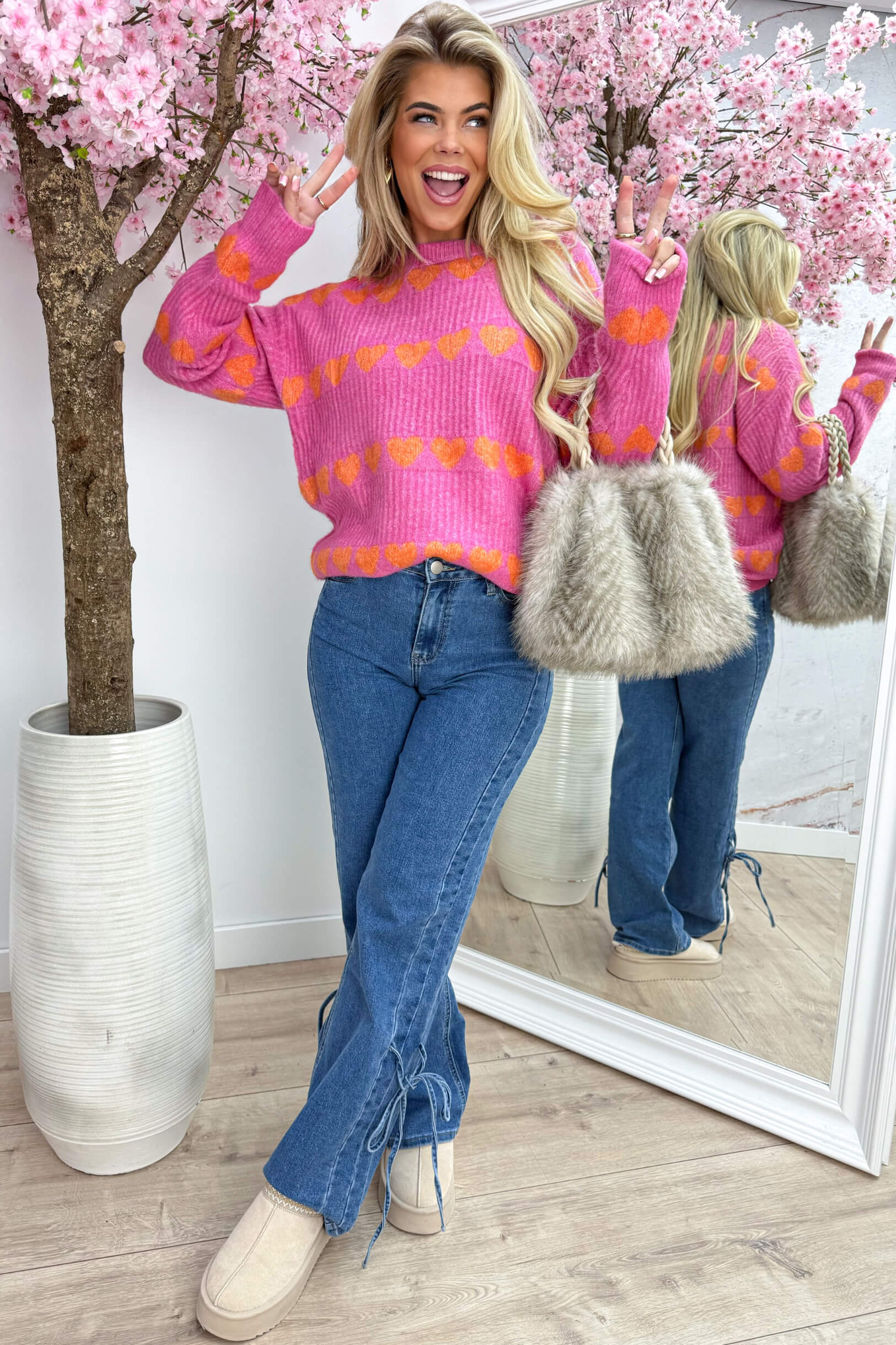 Endless love trui - Lollypop roze