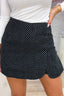 Polkadot season skort - Zwart