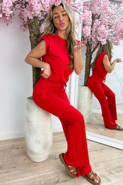 Make a statement comfy co-ord - Rood