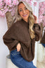 Pull tricoté Snuggle Up - Marron