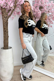 Teddy soho T-shirt - Zwart