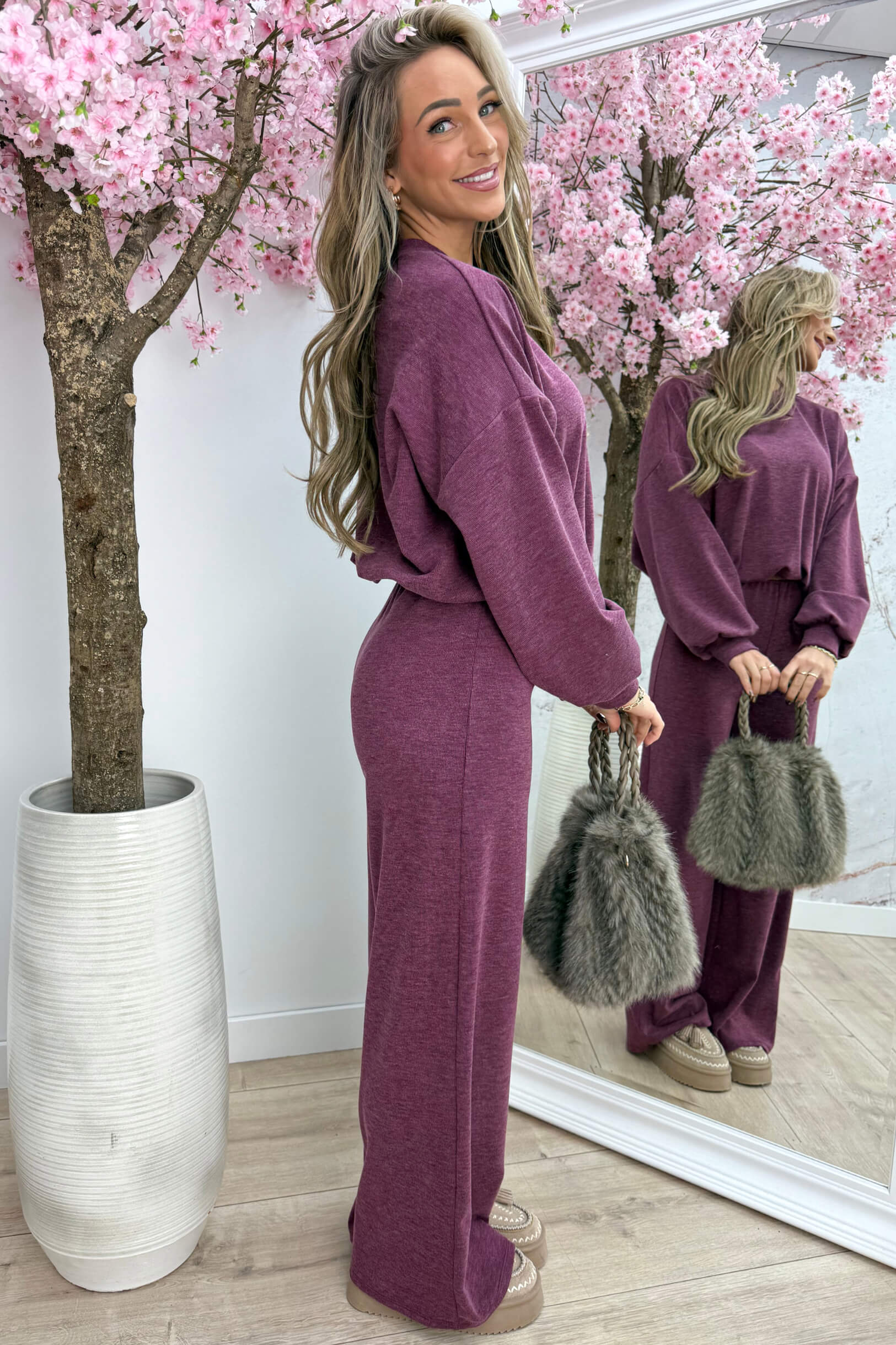 Lounge lover comfy co-ord - Bordeaux