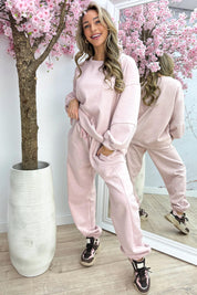 Keep me warm comfy co-ord - Roze