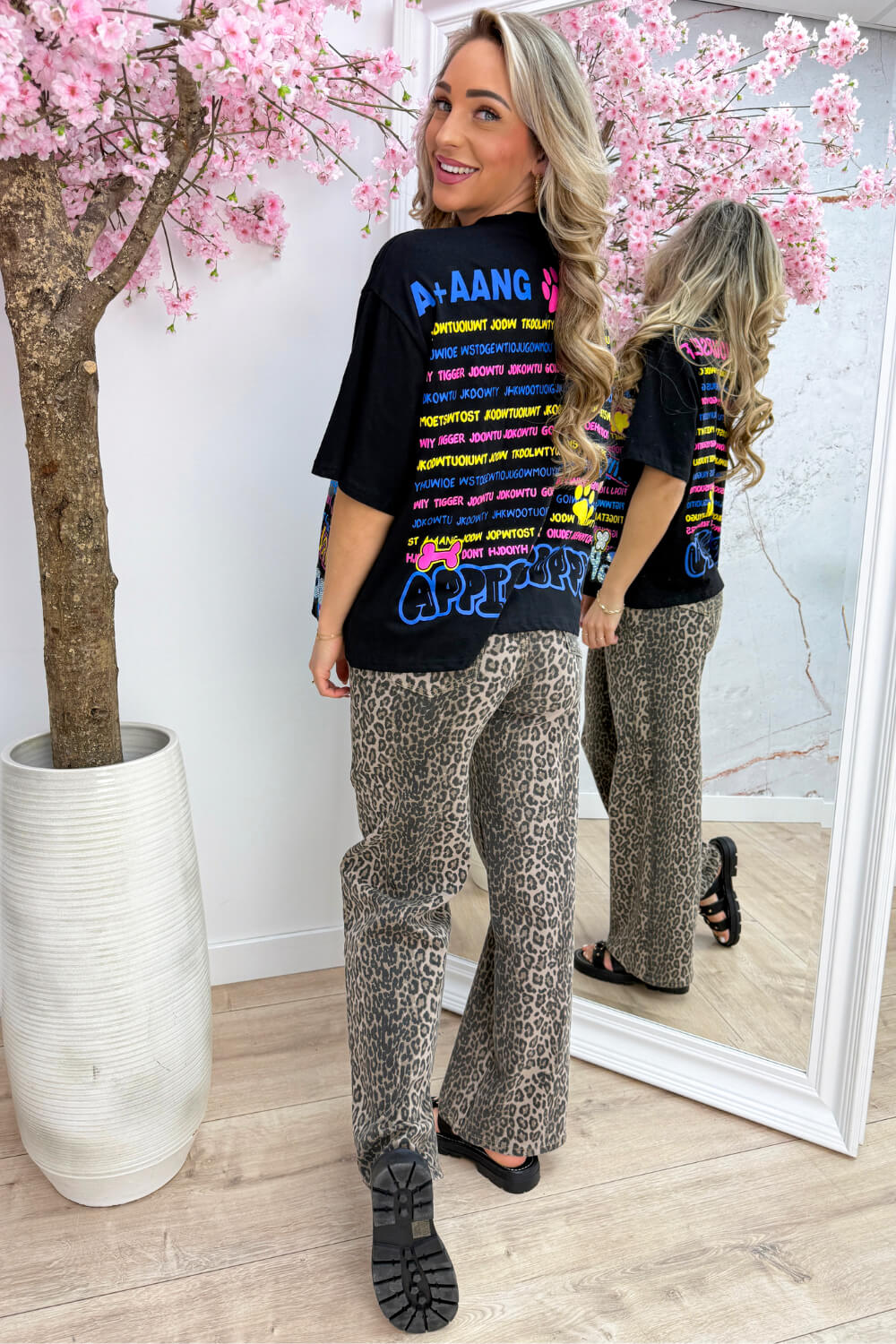 Poodle cutie T-shirt - Zwart