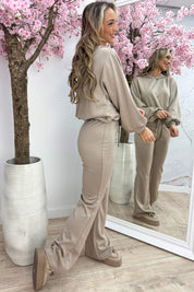 Chill mode comfy co-ord - Taupe