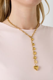 Hearts muse ketting - Goud