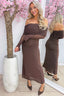 Dazzle me darling maxi dress - Bruin