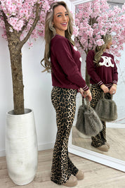 Inspired teddy trui - Bordeaux