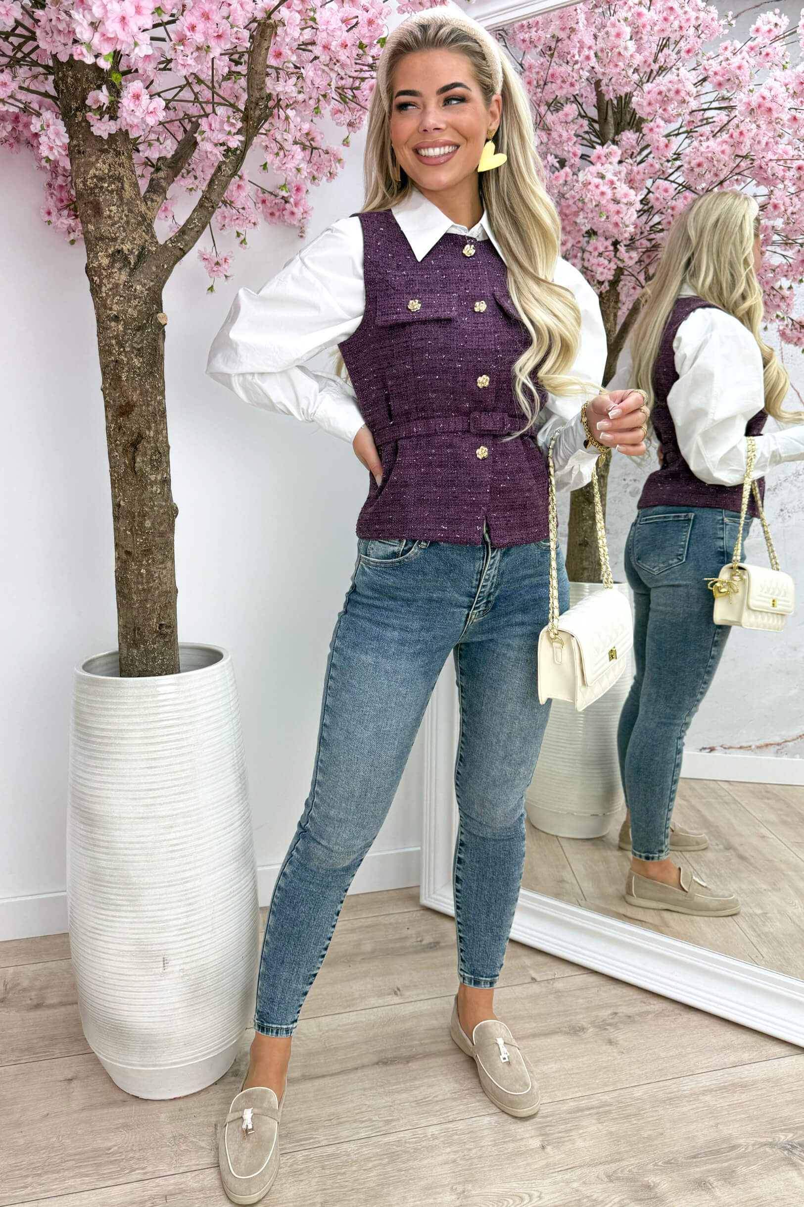 Weled Lurex Welx Welx - Berry Purple