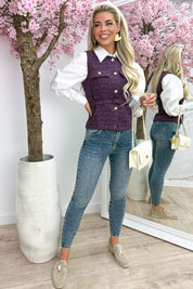 Weled Lurex Welx Welx - Berry Purple