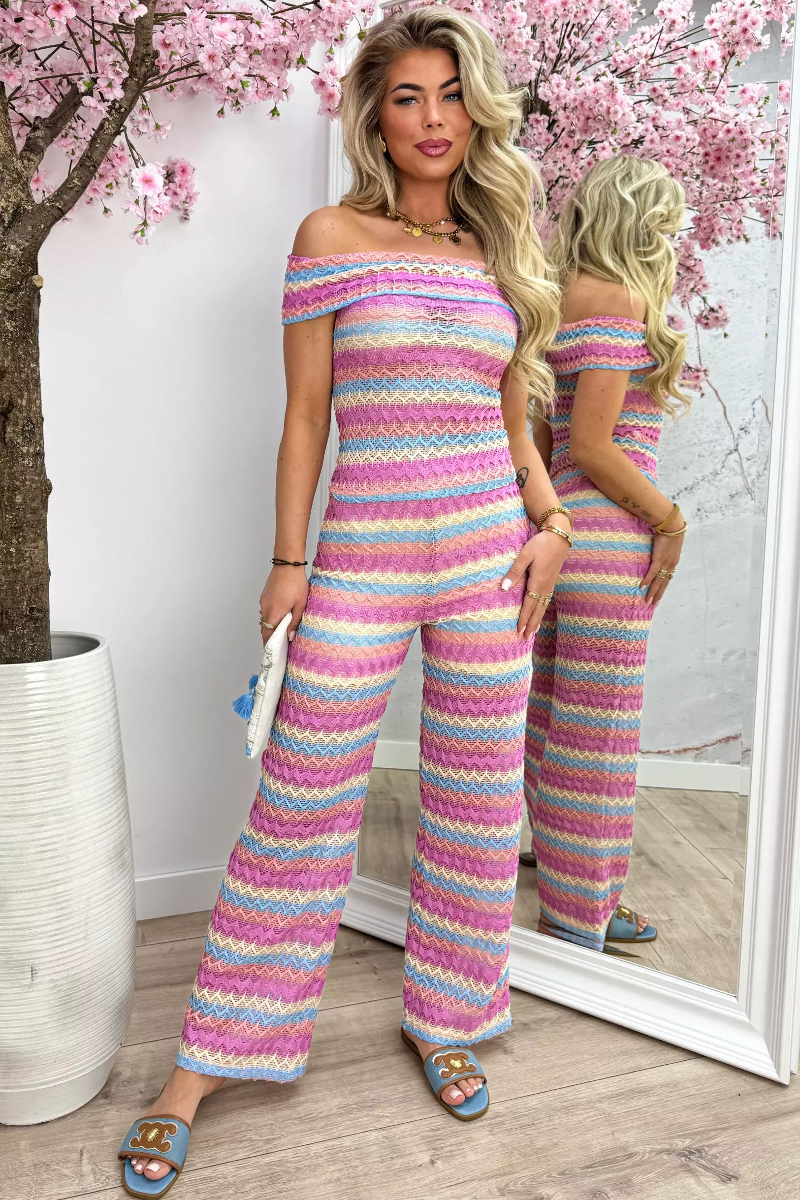 Sunshine annule le haut de l'épaule - Lollypop Pink