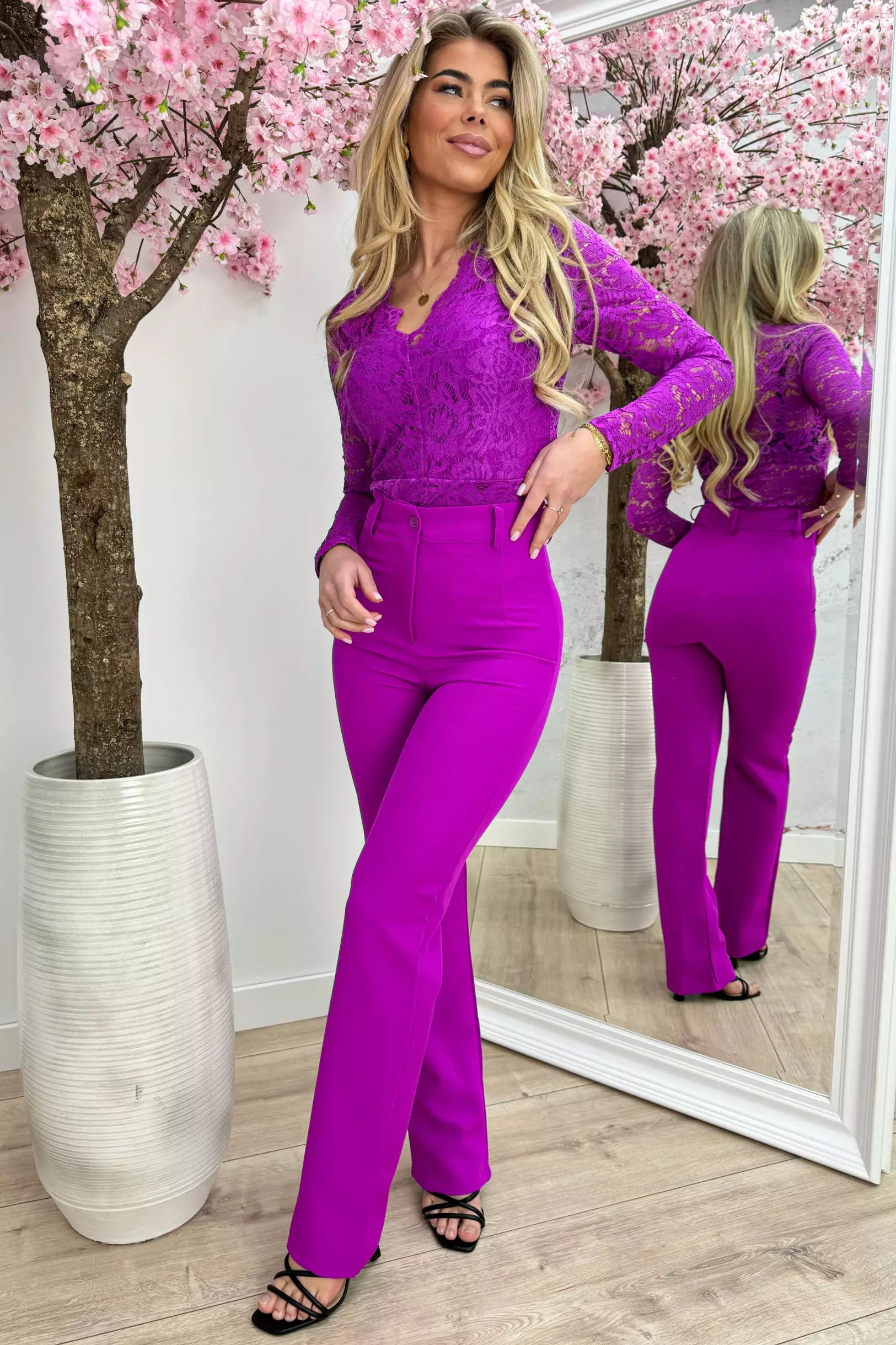 Lace body - Berry purple