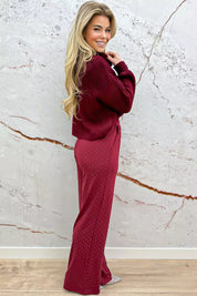 Diamond travel pants - Bordeaux