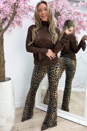 Beloved flairy topje - Bruin