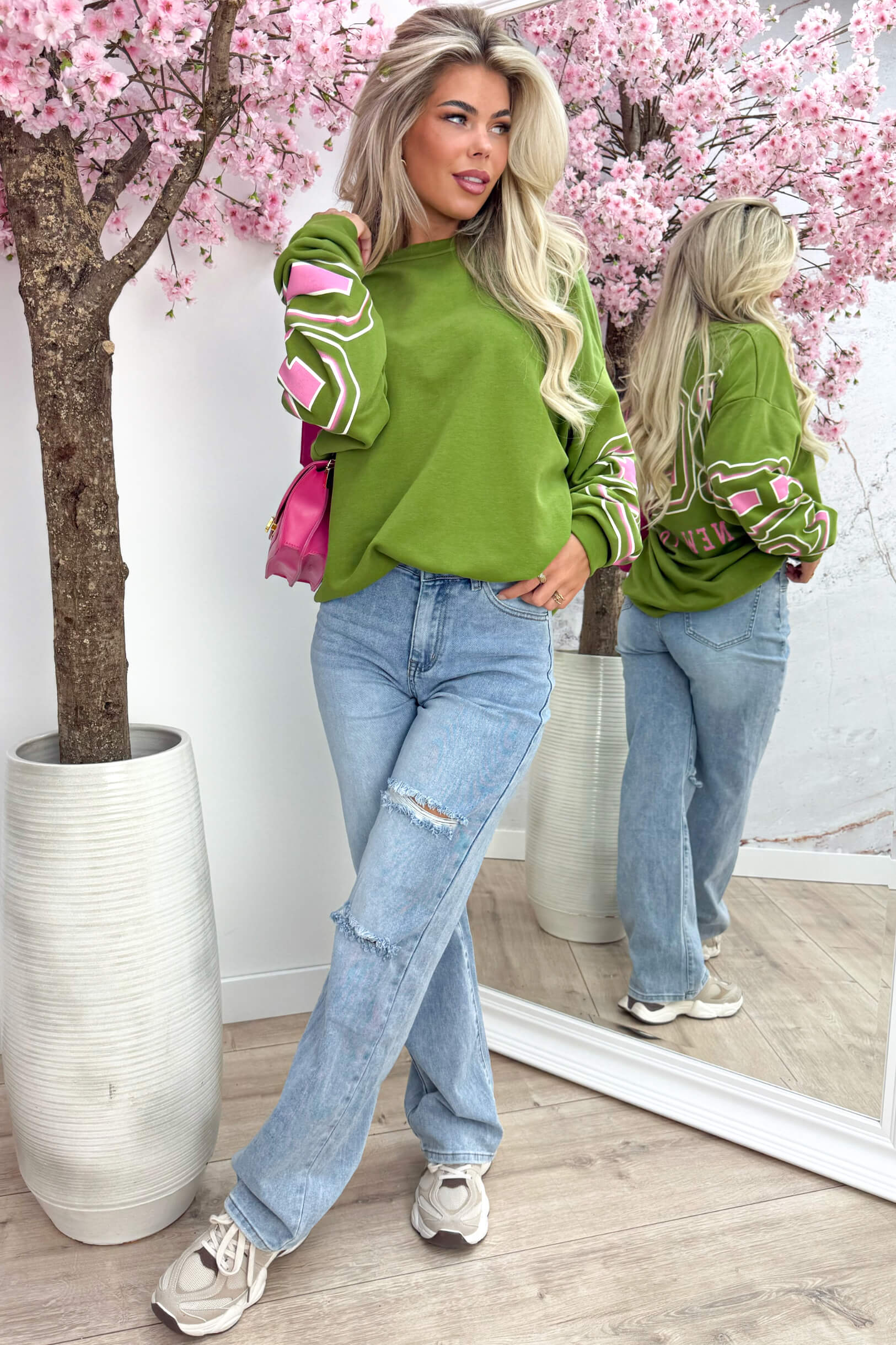 Chicago Oversized Sweater - Olive