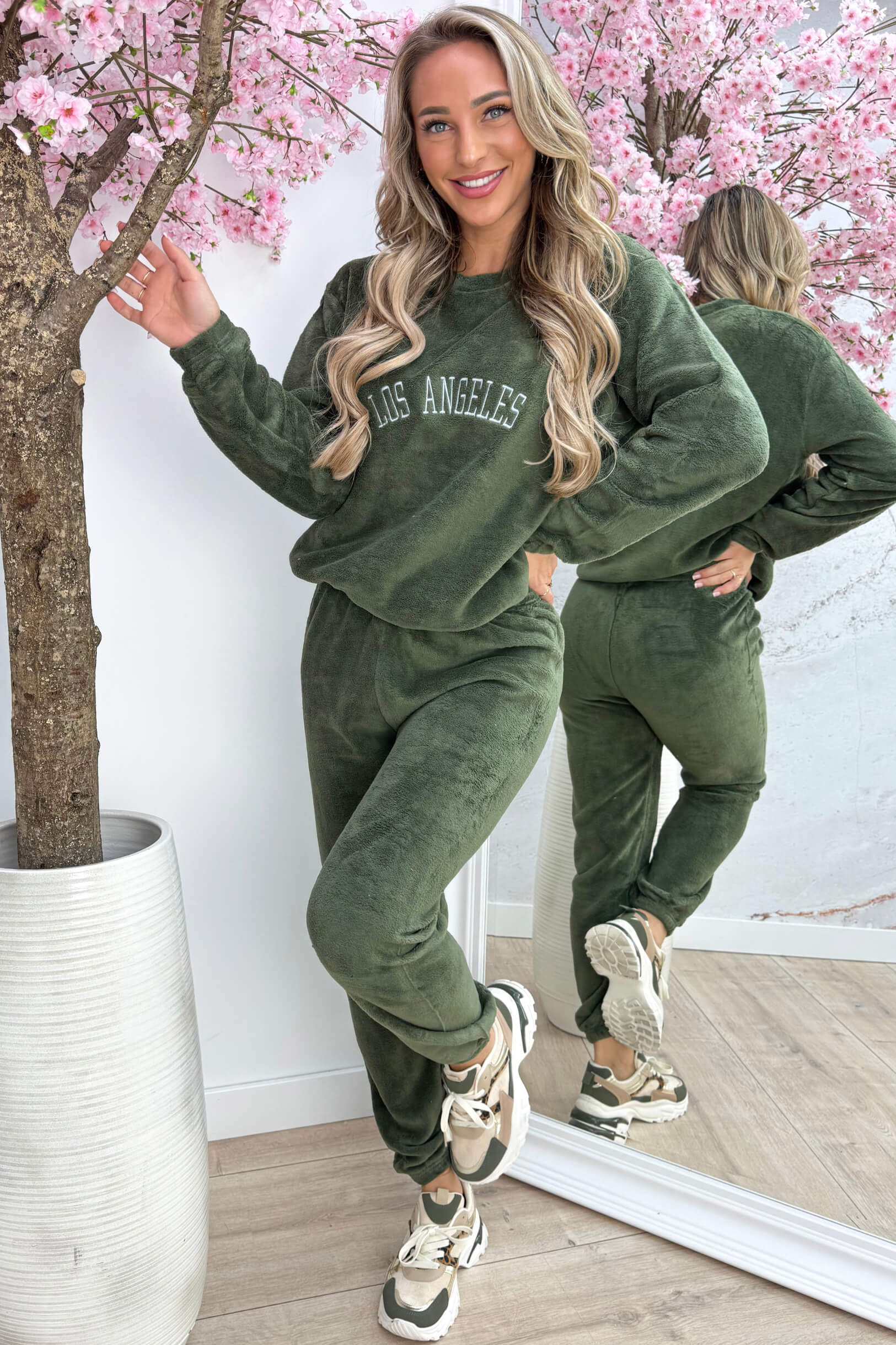 Fleece LA comfy set - Army