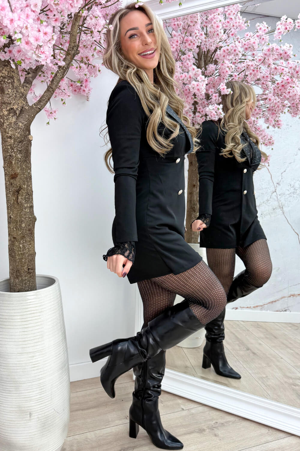 Holiday sparkle jumper - Zwart