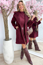 Teddy time jacket - Bordeaux