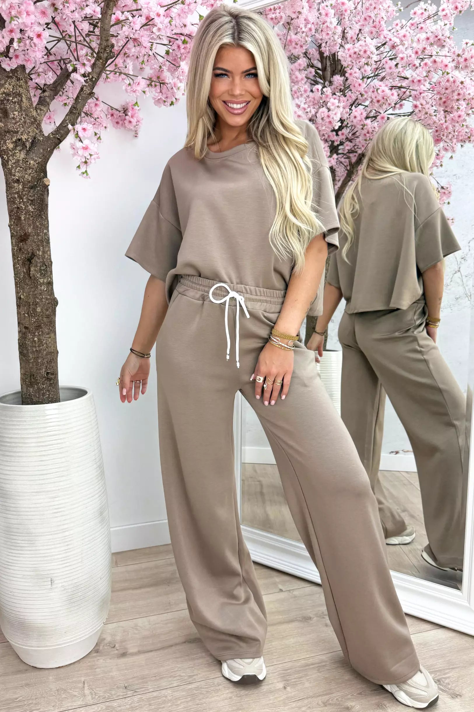 Say less comfy co-ord - Taupe
