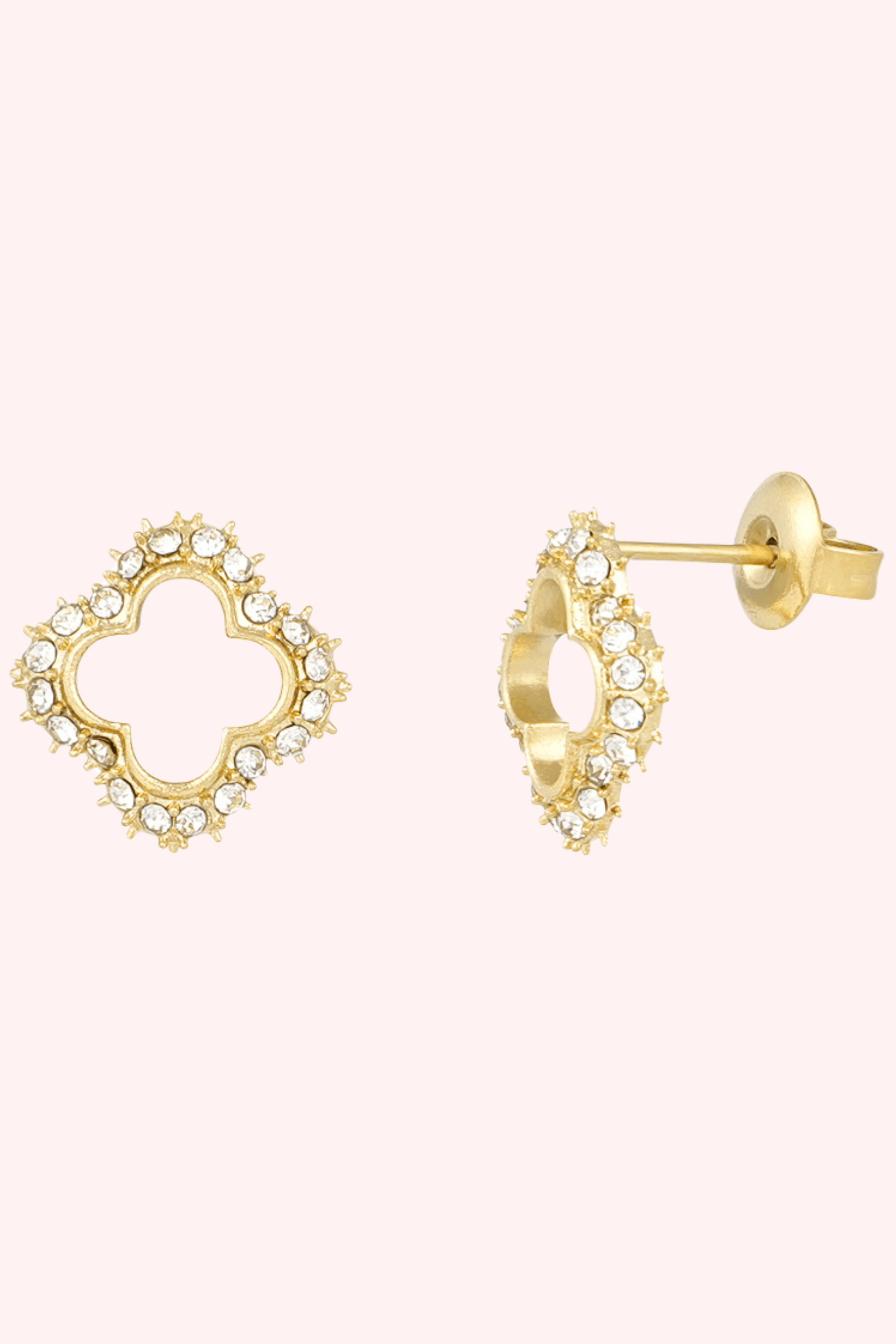 Lucky diamond oorbel - Goud