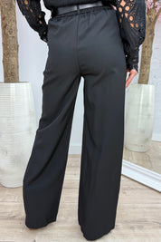 All about details belted pantalon - Zwart