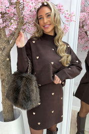 Falling in love trui - Bruin