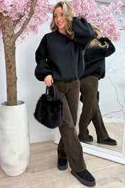 Cozy crush sweater - Zwart