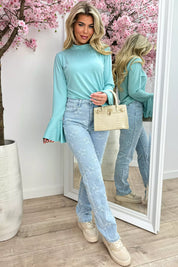 Soft flairy topje - Mint