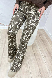 Pantaloni da viaggio da viaggio rose - Brown