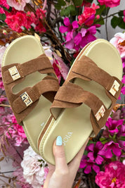 Always on slippers - Cognac