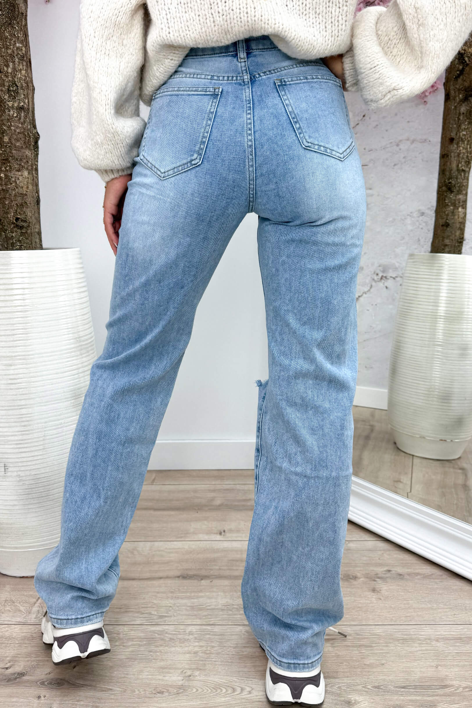 Wide leg jeans H692-1 - Jeans blue