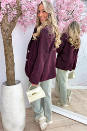 Teddy blazer - Berry purple
