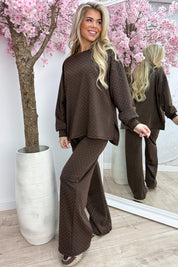 Diamond comfy co-ord - Bruin
