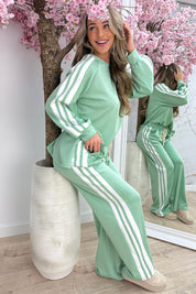 Striped comfy co-ord - Mint