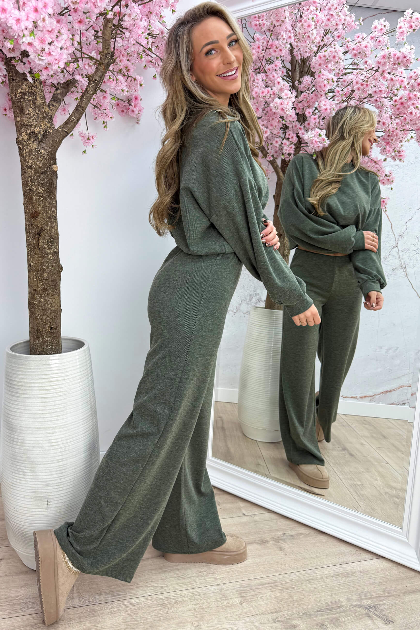 Lounge lover comfy co-ord - Army
