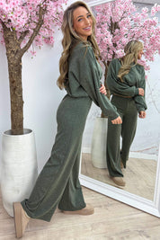 Lounge lover comfy co-ord - Army