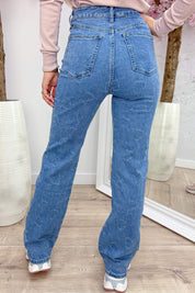 Hearts Wide Leg Jeans RD3260 - Jeans Blue
