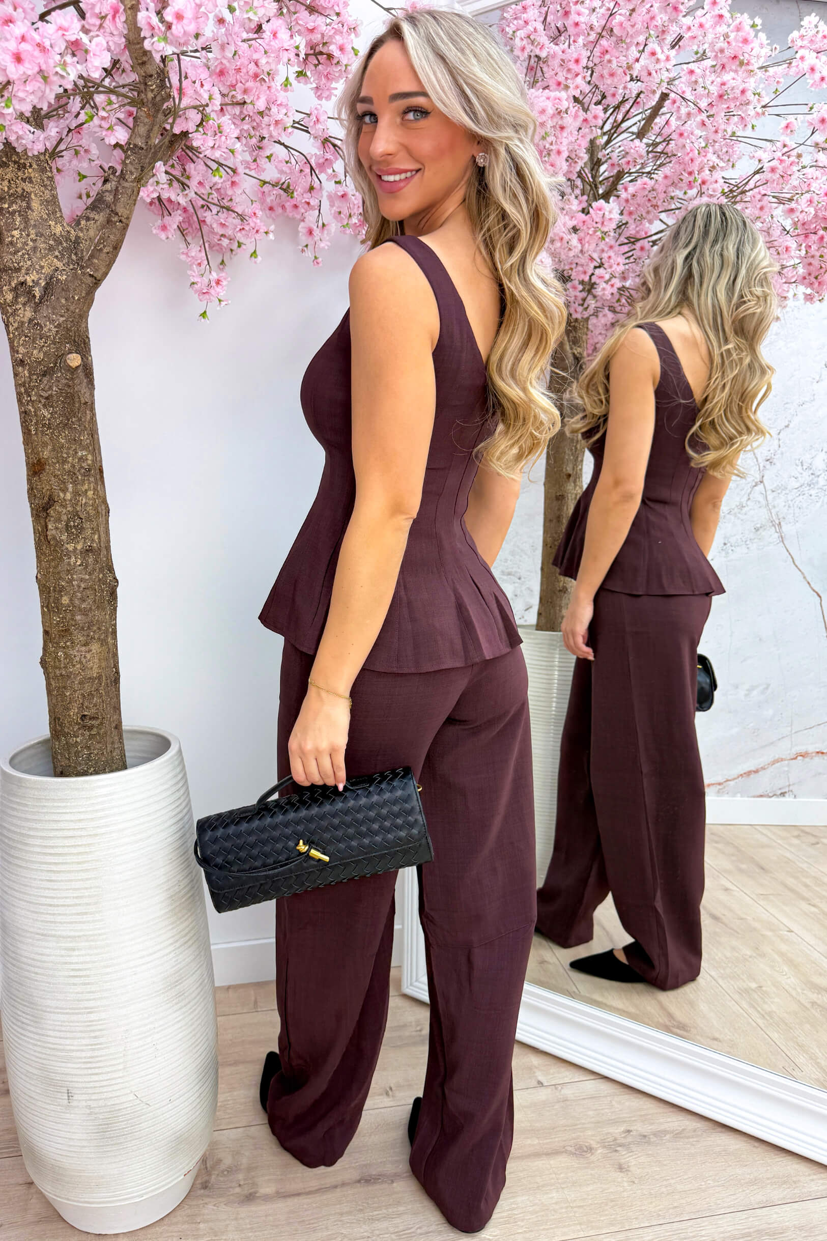 Tailored to perfection co-ord - Bordeaux