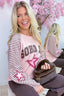 Soho star stripe sweater - Roze