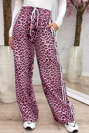 Leopard stripe pants - Roze